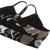 imageReebok Womens WOR Tri Back Medium Impact Training Sports BraBlackBoulder GreyAll Over Print