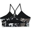 imageReebok Womens WOR Tri Back Medium Impact Training Sports BraBlackBoulder GreyAll Over Print