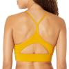imageReebok Womens WOR Tri Back Medium Impact Training Sports BraBright OchreSmall White Logo