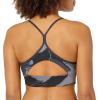 imageReebok Womens WOR Tri Back Medium Impact Training Sports BraNight BlackAll Over Print