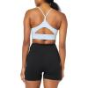 imageReebok Womens WOR Tri Back Medium Impact Training Sports BraPale Blue