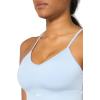 imageReebok Womens WOR Tri Back Medium Impact Training Sports BraPale Blue