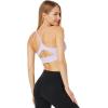 imageReebok Womens WOR Tri Back Medium Impact Training Sports BraPurple Oasis
