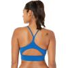 imageReebok Womens WOR Tri Back Medium Impact Training Sports BraVector BlueSmall White Logo