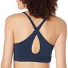 imageReebok Womens WOR Tri Back Medium Impact Training Sports BraVector NavyWhiteCross Back