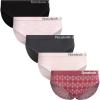 imageReebok Womens Bikini Underwear  5 Pack Stretch Performance Seamless Bikini Briefs  Breathable Underwear for Women SXLJacquardLotusBlackPink SpacedyeBlack