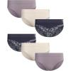 imageReebok Womens Bikinis  6 Pack Microfiber Seamless Womens Bikini Panties  Breathable Underwear for Women SXLMinimal Lilac GreySoft PinkGreystone Jacquard