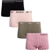 imageReebok Womens Boy Short Panties  4 Pack Stretch Performance Seamless Underwear for Women Tagless for Comfort Sizes SXLBlack