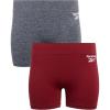 imageReebok Womens Boy Shorts Underwear  2 Pack Performance Mid Length Boyshort Panties  Seamless Underwear for Women SXLCharcoal MelangeRhubarb