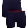 imageReebok Womens Boy Shorts Underwear  2 Pack Performance Mid Length Boyshort Panties  Seamless Underwear for Women SXLEvening Blue
