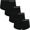 imageReebok Womens Briefs Underwear  4 Pack Seamless Stretch Performance High Cut or Boyshorts Panties for Women Sizes SXLAll Black
