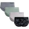 imageReebok Womens Plus Size Hipster Panties  4 Pack Performance Seamless Underwear for Women Made to Fit Your Curves 1X3XBlackGreenLilyGrey