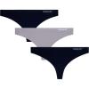 imageReebok Womens Thong Underwear  3 Pack or 6 Pack Performance Stretch Sexy Seamless Thong Panties for Women Sizes SXLBlackSharkskinBlack