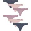 imageReebok Womens Thongs  6 Pack Performance Seamless Thongs for Women Sexy Panties  Breathable Underwear for Women SXLDark GreyPeachPrint