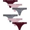 imageReebok Womens Thongs  6 Pack Performance Seamless Thongs for Women Sexy Panties  Breathable Underwear for Women SXLMaroonPinkPrint