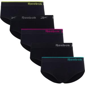 imageReebok Womens Bikini Underwear  5 Pack Stretch Performance Seamless Bikini Briefs  Breathable Underwear for Women SXLBlack