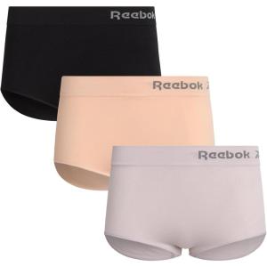 imageReebok Womens Briefs  3 Pack Performance High Waisted Seamless Underwear for Women Sizes SXL Extended Plus Size 1X3XBlackBeigeRose