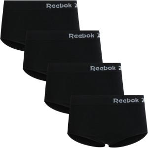 imageReebok Womens Briefs Underwear  4 Pack Seamless Stretch Performance High Cut or Boyshorts Panties for Women Sizes SXLAll Black