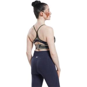 imageReebok Womens WOR Tri Back Medium Impact Training Sports BraHunter Green