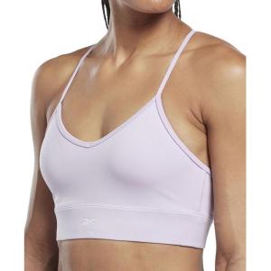 imageReebok Womens WOR Tri Back Medium Impact Training Sports BraQuartz Glow