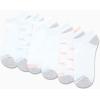 imageReebok Womens Athletic Socks  Performance Cushioned Low Cut Socks 6 PackWhite  Pink  Green