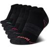 imageReebok Womens Athletic Socks  Performance Cushioned Low Cut Socks 6 PackBlack