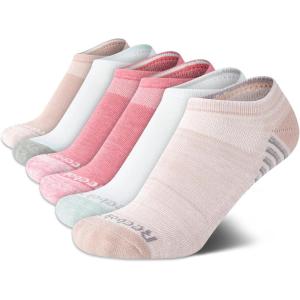 imageReebok Womens Athletic Socks  Performance Cushioned Low Cut Socks 6 PackPink Rose Multi
