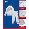 imageReebok Baby Boys Pants Set  2 Piece Pullover Hoodie and Joggers Jog Set  Cozy Fleece Play Wear Pant Sets for Toddler SizesLight Grey Heather