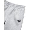 imageReebok Baby Boys Pants Set  2 Piece Pullover Hoodie and Joggers Jog Set  Cozy Fleece Play Wear Pant Sets for Toddler SizesLight Grey Heather