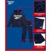 imageReebok Baby Boys Pants Set  2 Piece Pullover Hoodie and Joggers Jog Set  Cozy Fleece Play Wear Pant Sets for Toddler SizesVector Navy
