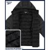 imageReebok Mens Jacket  Lightweight Hooded Quilted Puffer Coat  Warm Insulated Winter Jacket for Men S4XCharcoal