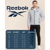 imageReebok Mens Jacket  Lightweight Hooded Quilted Puffer Coat  Warm Insulated Winter Jacket for Men S4XCharcoal