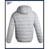 imageReebok Mens Jacket  Lightweight Hooded Quilted Puffer Coat  Warm Insulated Winter Jacket for Men S4XIce Grey
