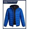 imageReebok Mens Jacket  Lightweight Hooded Quilted Puffer Coat  Warm Insulated Winter Jacket for Men S4XVector Blue