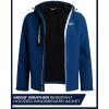 imageReebok Mens Jacket  Water Resistant Zip Up Sherpa Fleece Lined Softshell Mens Lightweight Jacket  Winter Jackets for MenBatik Blue