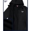 imageReebok Mens Jacket  Water Resistant Zip Up Sherpa Fleece Lined Softshell Mens Lightweight Jacket  Winter Jackets for MenBlack Ink