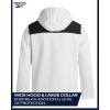 imageReebok Mens Jacket  Water Resistant Zip Up Sherpa Fleece Lined Softshell Mens Lightweight Jacket  Winter Jackets for MenWhite