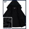 imageReebok Mens Jackets  Lighweight Polar Fleece Jacket Zip Up Winter Jackets for Men with Pockets Outerwear CoatsBlack Ink
