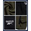 imageReebok Mens Jackets  Lighweight Polar Fleece Jacket Zip Up Winter Jackets for Men with Pockets Outerwear CoatsOlive