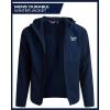 imageReebok Mens Jackets  Lighweight Polar Fleece Jacket Zip Up Winter Jackets for Men with Pockets Outerwear CoatsVector Navy Blue