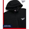 imageReebok Mens Sweater Jacket  Fleece Lined Weather Resistant Insulated Outerwear  Cozy Sweater Jackets for Men SizesMXXLBlack