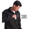 imageReebok Mens Sweater Jacket  Fleece Lined Weather Resistant Insulated Outerwear  Cozy Sweater Jackets for Men SizesMXXLBlack HeatherBlack