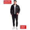 imageReebok Mens Sweater Jacket  Fleece Lined Weather Resistant Insulated Outerwear  Cozy Sweater Jackets for Men SizesMXXLBlack HeatherBlack