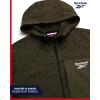 imageReebok Mens Sweater Jacket  Fleece Lined Weather Resistant Insulated Outerwear  Cozy Sweater Jackets for Men SizesMXXLCargo Green