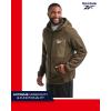 imageReebok Mens Sweater Jacket  Fleece Lined Weather Resistant Insulated Outerwear  Cozy Sweater Jackets for Men SizesMXXLCargo Green