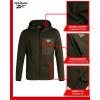 imageReebok Mens Sweater Jacket  Fleece Lined Weather Resistant Insulated Outerwear  Cozy Sweater Jackets for Men SizesMXXLCargo Green