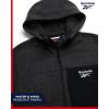 imageReebok Mens Sweater Jacket  Fleece Lined Weather Resistant Insulated Outerwear  Cozy Sweater Jackets for Men SizesMXXLCharcoal Heather