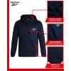 imageReebok Mens Sweater Jacket  Fleece Lined Weather Resistant Insulated Outerwear  Cozy Sweater Jackets for Men SizesMXXLVector Navy
