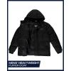 imageReebok Mens Winter Jacket  Heavyweight Insulated Mens Winter Coat  Wind Water Resistant Quilted Puffer Jackets for MenBlack