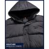 imageReebok Mens Winter Jacket  Heavyweight Insulated Mens Winter Coat  Wind Water Resistant Quilted Puffer Jackets for MenCharcoal